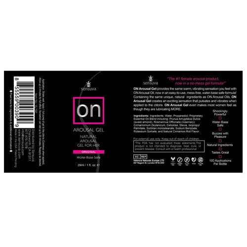 Sensuva - ON Arousal Gel For Her Original 1 oz Arousal Gel 855559003909 CherryAffairs