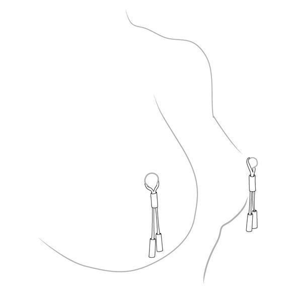 Crave - Leather Nipple Tassels (Black) Discreet Toys Singapore