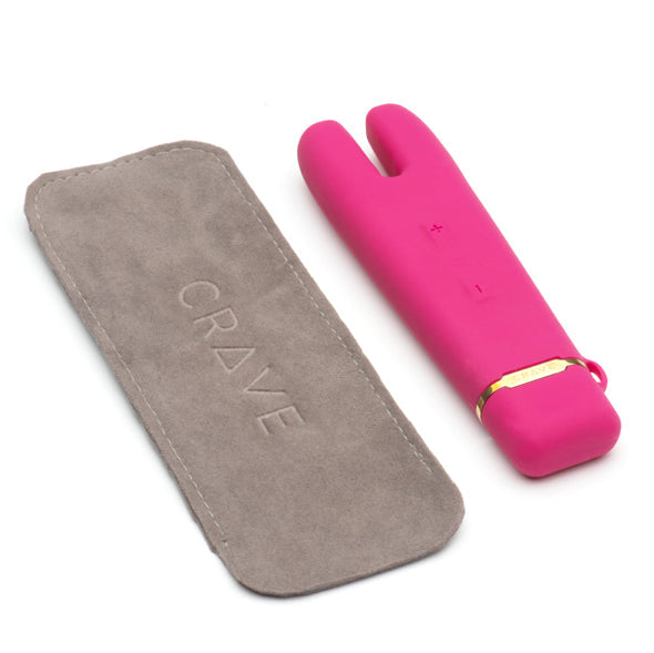 Crave - Duet Flex Vibrator (Pink) - Pink - Discreet Toys