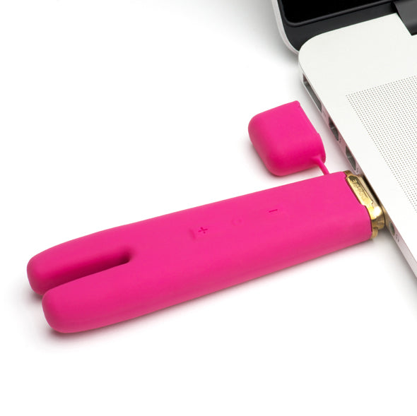 Crave - Duet Flex Vibrator (Pink) - Pink - Discreet Toys