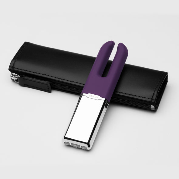Crave - Duet Vibrator (Purple) - Purple - Discreet Toys