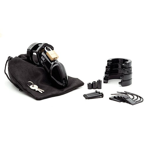 CBX - CB-6000 3 1/4" Chastity Cock Cage and Lock Set (Black) Plastic Cock Cage (Non Vibration) 622622848 CherryAffairs