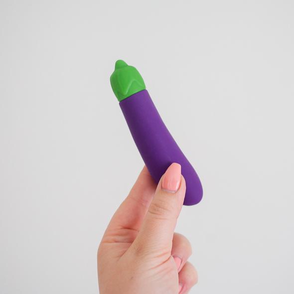 Emojibator - The Eggplant Emoji Vibrator (Purple) Bullet (Vibration) Non Rechargeable 863707000304 CherryAffairs