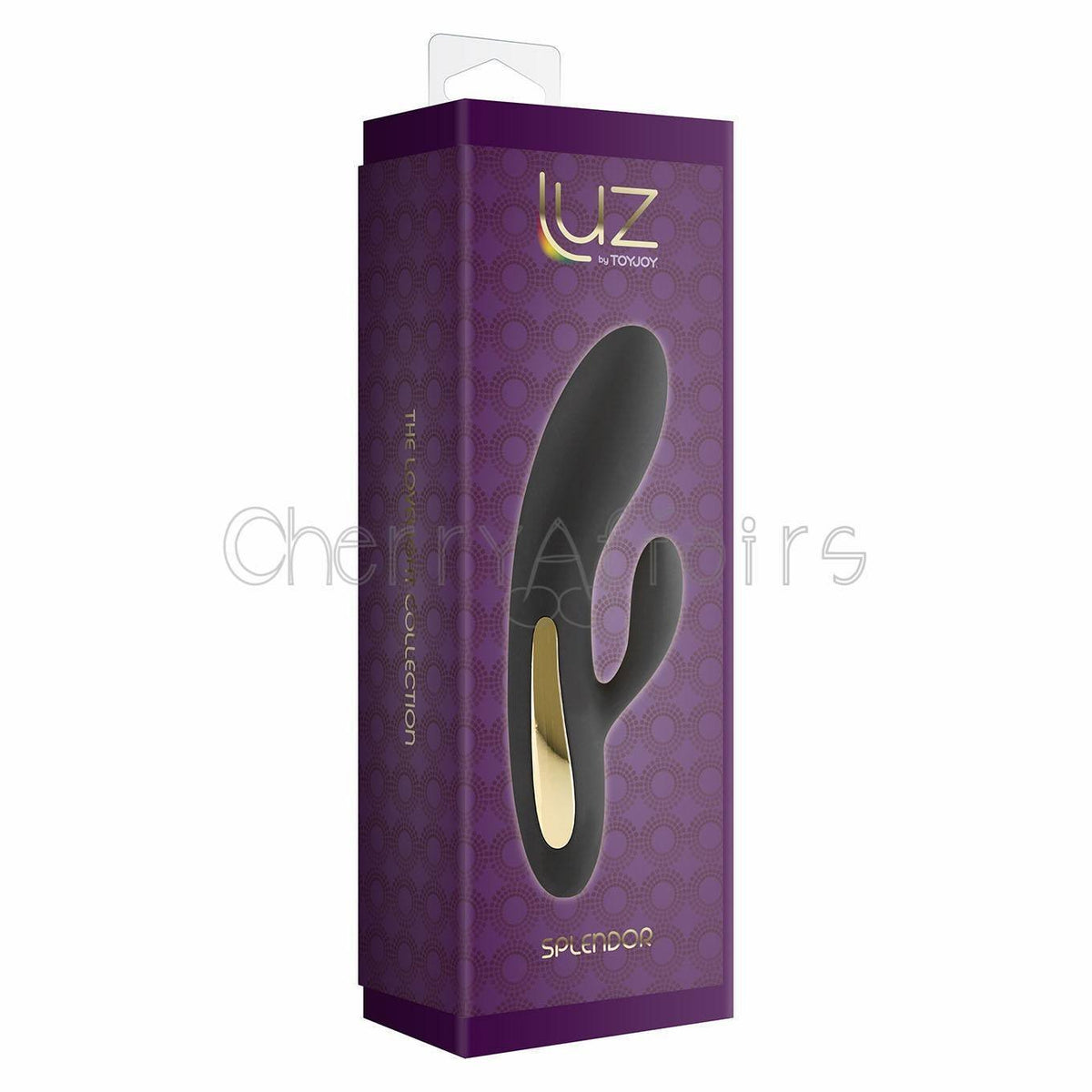ToyJoy - Luz Splendor Rabbit Vibrator (Black) Rabbit Dildo (Vibration) Rechargeable - CherryAffairs Singapore