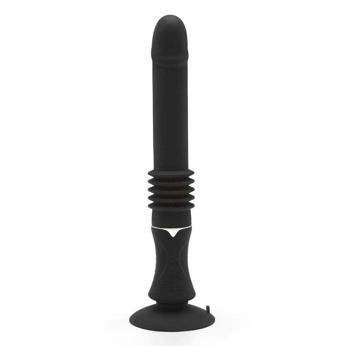 ToyJoy - Sexentials Majestic Thrusting Vibe Vibrator (Black) Non Realistic Dildo w/o suction cup (Vibration) Rechargeable 319991050 CherryAffairs