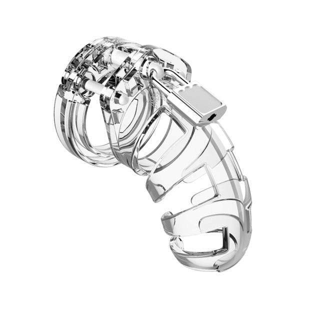 Shots - Man Cage Chastity Cock Cage Model 2 3.5" (Clear) Plastic Cock Cage (Non Vibration) 8714273290564 CherryAffairs