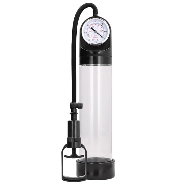 Shots - Pumped Comfort Transparent Penis Pump with Advanced PSI Gauge (Clear) Penis Pump (Non Vibration) 625989055 CherryAffairs