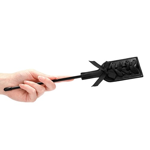 Shots - Ouch BDSM Rectangle Crop with Lace Small (Black) Paddle 625991048 CherryAffairs