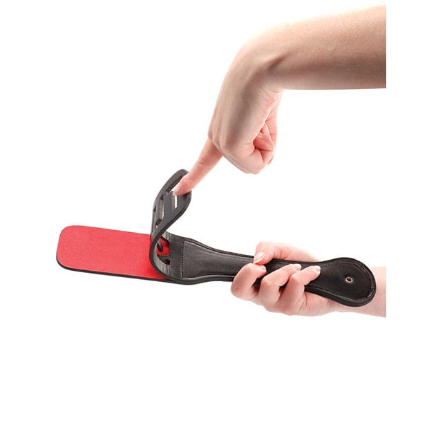 Shots - Ouch BDSM Slut Paddle (Black) Paddle 625989308 CherryAffairs