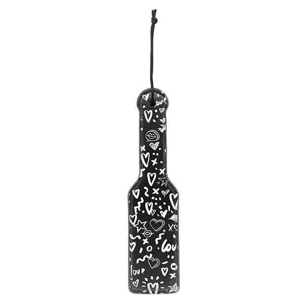 Shots - Ouch Love Street Art Fashion Printed Paddle (Black) Paddle 8714273549143 CherryAffairs