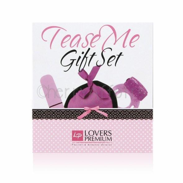 Lover's Premium - Tease Me Gift Set (Purple) Bullet (Vibration) Non Rechargeable - CherryAffairs Singapore