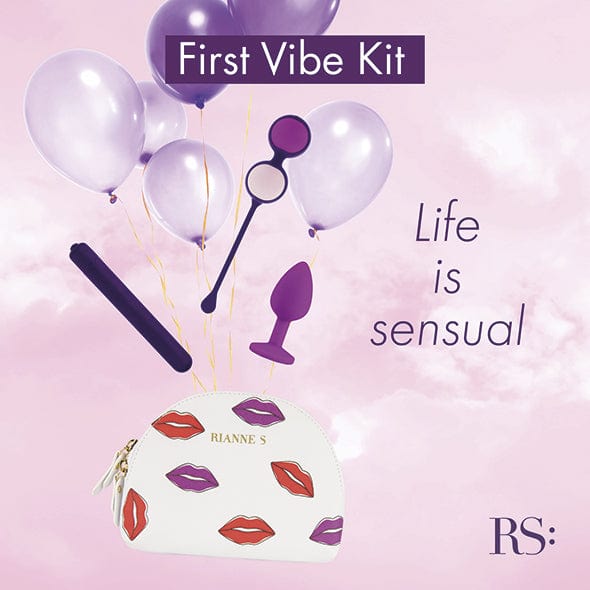 Rianne S - Essentials First Vibe Kit Anal Plug Vibrator Kegel Balls (Purple) Bullet (Vibration) Non Rechargeable 8717903272343 CherryAffairs