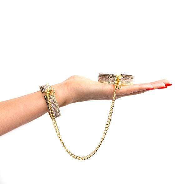 Rianne S - Icons Diamond Handcuffs Liz (Gold) Hand/Leg Cuffs 8717903273869 CherryAffairs