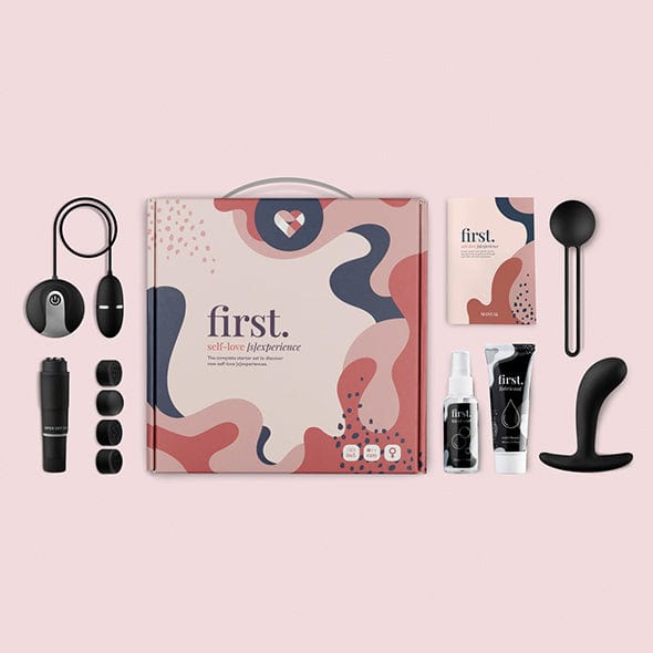 Loveboxxx - First Self Love [S]experience Beginners Starter Set (Black) Clit Massager (Vibration) Non Rechargeable 8719934003880 CherryAffairs