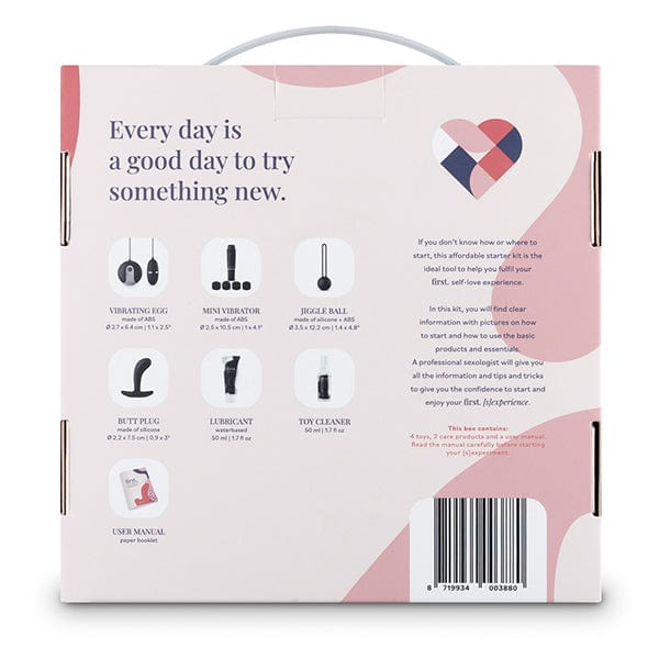 Loveboxxx - First Self Love [S]experience Beginners Starter Set (Black) Clit Massager (Vibration) Non Rechargeable 8719934003880 CherryAffairs