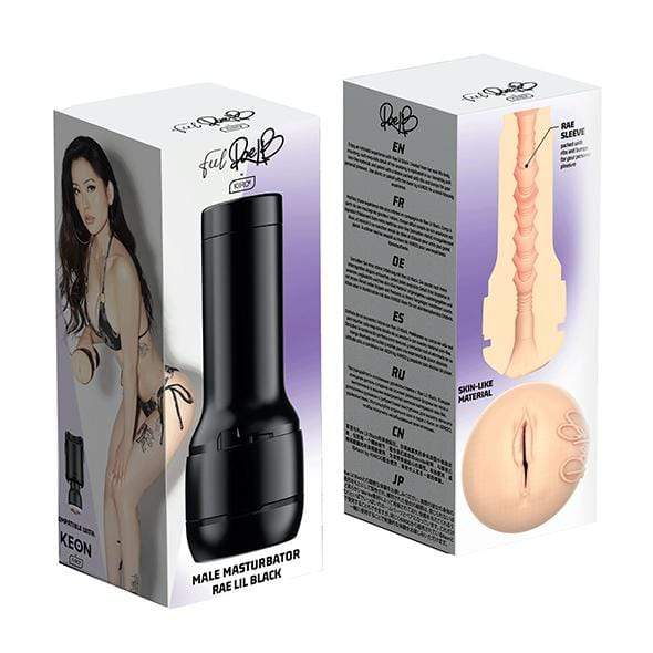 Kiiroo - Stars Collection Strokers Feel Raw Lil Black Masturbator (Black) Masturbator Vagina (Non Vibration) 8720256722014 CherryAffairs
