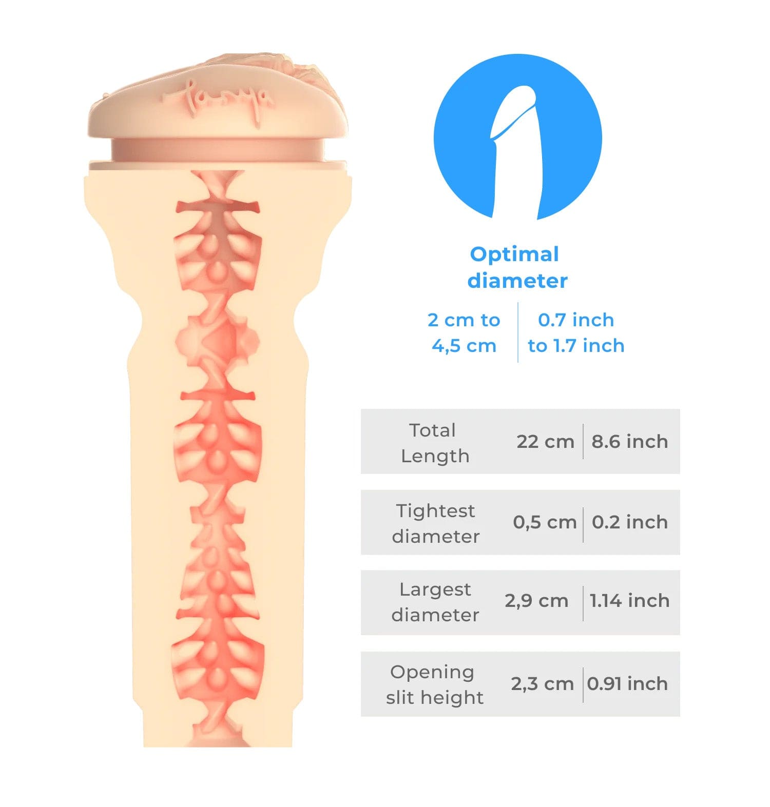Kiiroo - Stars Collection Strokers Feel Tanya Tate Masturbator (Beige) Masturbator Vagina (Non Vibration) 711486098 CherryAffairs