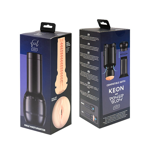 Kiiroo - Feel Stroker Male Masturbator (Beige) - Beige - Masturbator Vagina (Non Vibration)