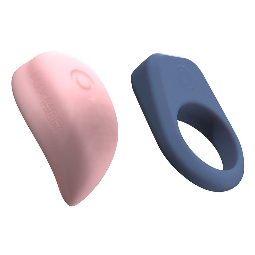 Kiiroo - Luxus App-Controlled Clit Massager Cock Ring Couple&#39;s Massager Set (Pink/Blue) KR1059 CherryAffairs