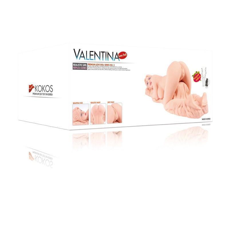 Kokos - Valentina Mini Doll with Vibration Meiki (Beige) Doll - CherryAffairs Singapore