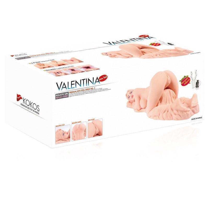 Kokos - Valentina Mini Doll with Vibration Meiki (Beige) Doll - CherryAffairs Singapore