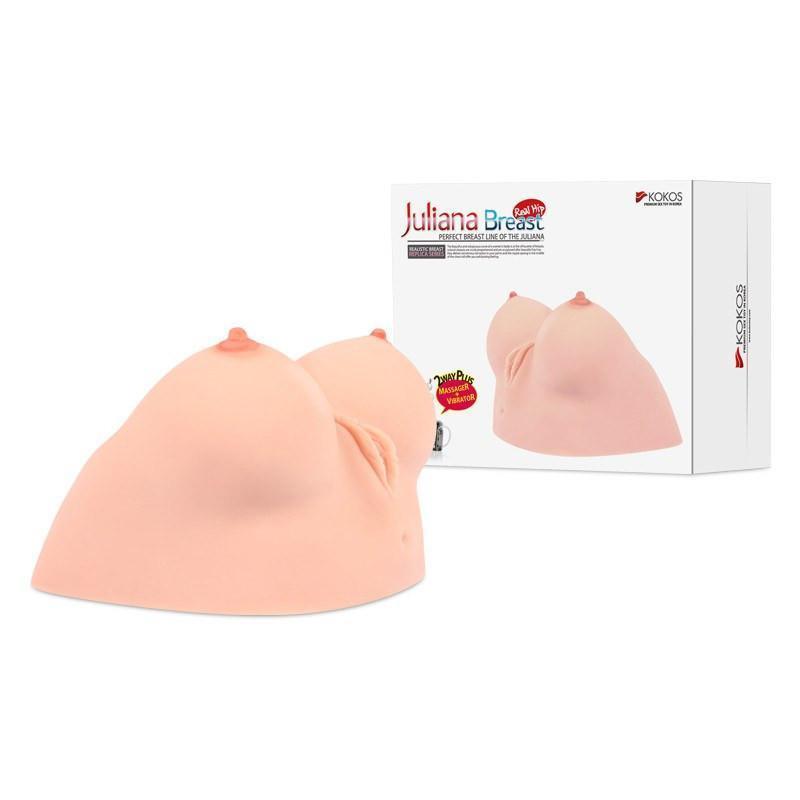 Kokos - Juliana Breast with Vibration Meiki (Beige) Masturbator Breast (Non Vibration) - CherryAffairs Singapore