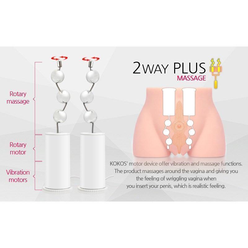 Kokos - Cherry with Vibration Meiki (Beige) Masturbator Vagina (Vibration) Non Rechargeable - CherryAffairs Singapore