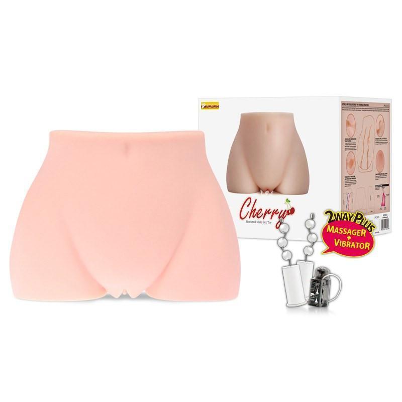 Kokos - Cherry with Vibration Meiki (Beige) Masturbator Vagina (Vibration) Non Rechargeable - CherryAffairs Singapore