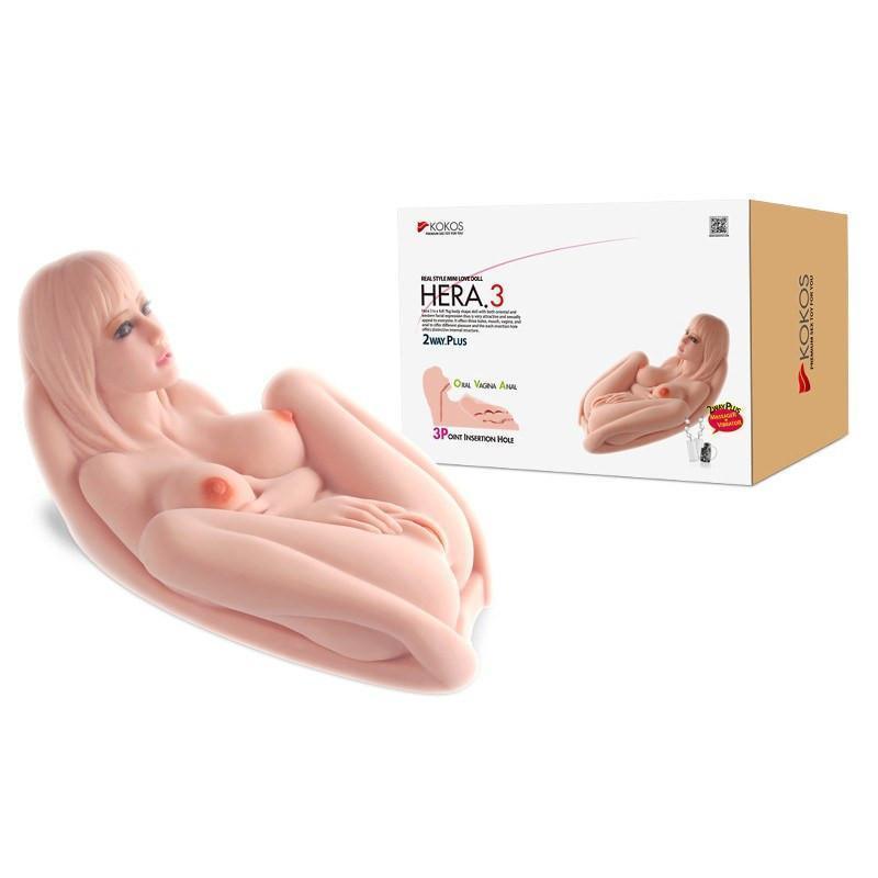 Kokos - Hera 3 Mini Doll with Vibration Meiki (Beige) Doll - CherryAffairs Singapore