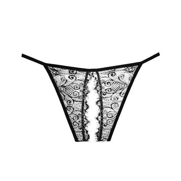 Allure Lingerie - Adore Lace Enchanted Belle Panty O/S (Black) Lingerie (Non Vibration) 883045908360 CherryAffairs