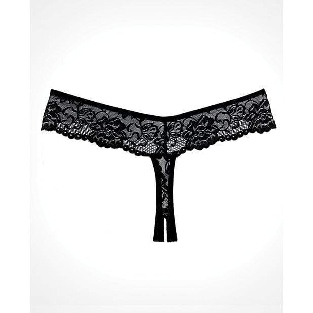 Allure Lingerie - Adore Chiqui Love Thong O/S (Black) Lingerie (Non Vibration) 883045911094 CherryAffairs