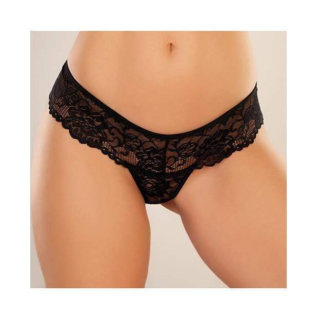 Allure Lingerie - Adore Chiqui Love Thong O/S (Black) Lingerie (Non Vibration) Durio Asia