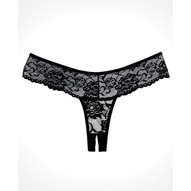 Allure Lingerie - Adore Chiqui Love Thong O/S (Black) Lingerie (Non Vibration) 883045911094 CherryAffairs