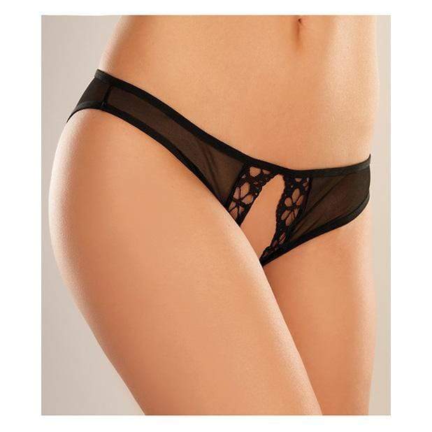 Allure Lingerie - Adore Mirabelle Plum Panty O/S (Black) Lingerie (Non Vibration) Durio Asia