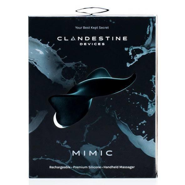 Clandestine - Mimic Vibrating Clit Massager (Black) Clit Massager (Vibration) Rechargeable - CherryAffairs Singapore