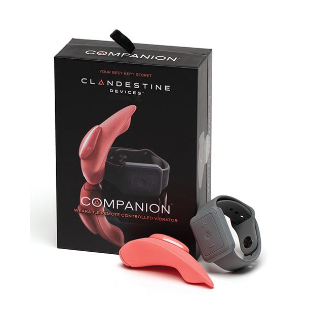 Clandestine - Devices Companion Panty Vibrator with Wearable Remote (Coral) Panties Massager Remote Control (Vibration) Rechargeable 622625410 CherryAffairs