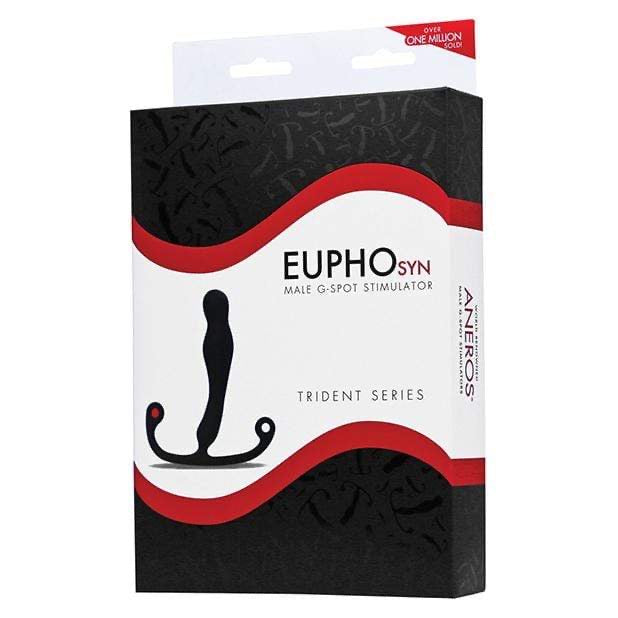 Aneros - Eupho Syn Trident Prostate Massager - AN1002 / Black - Prostate Massager (Non Vibration)
