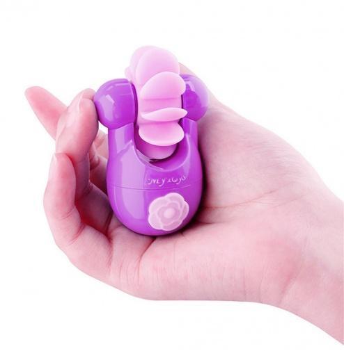 MyToys - Kiss Rechargeable Clit Massager (Purple) Clit Massager (Vibration) Rechargeable 9504000162092 CherryAffairs