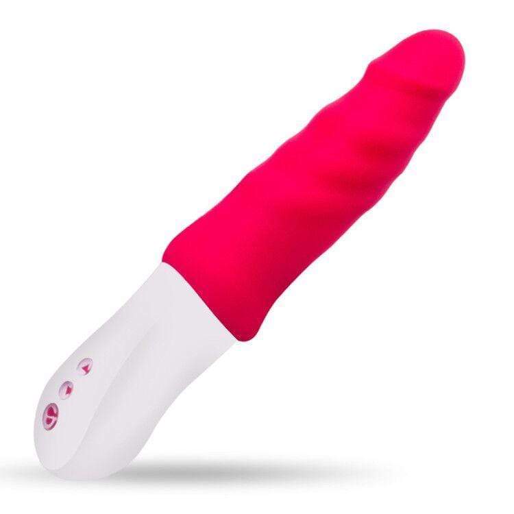 MyToys - My Lover Rechargeable Thrusting Vibrator (Red) Non Realistic Dildo w/o suction cup (Vibration) Rechargeable 9504000162153 CherryAffairs