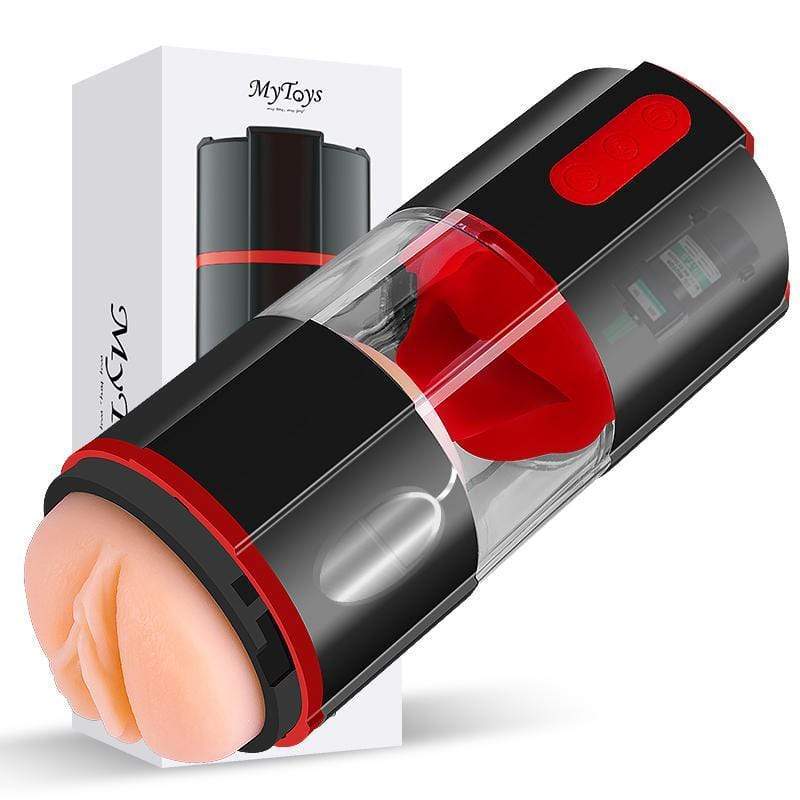 MyToys - French Kiss Automatic Vagina and Mouth Masturbator (Beige) Masturbator (Hands Free) Rechargeable 9504000162184 CherryAffairs