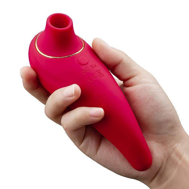 MyToys - Seahorse Dual G Spot Vibrator with Clitoral Air Stimulator (Red) Clit Massager (Vibration) Rechargeable 9504000162382 CherryAffairs