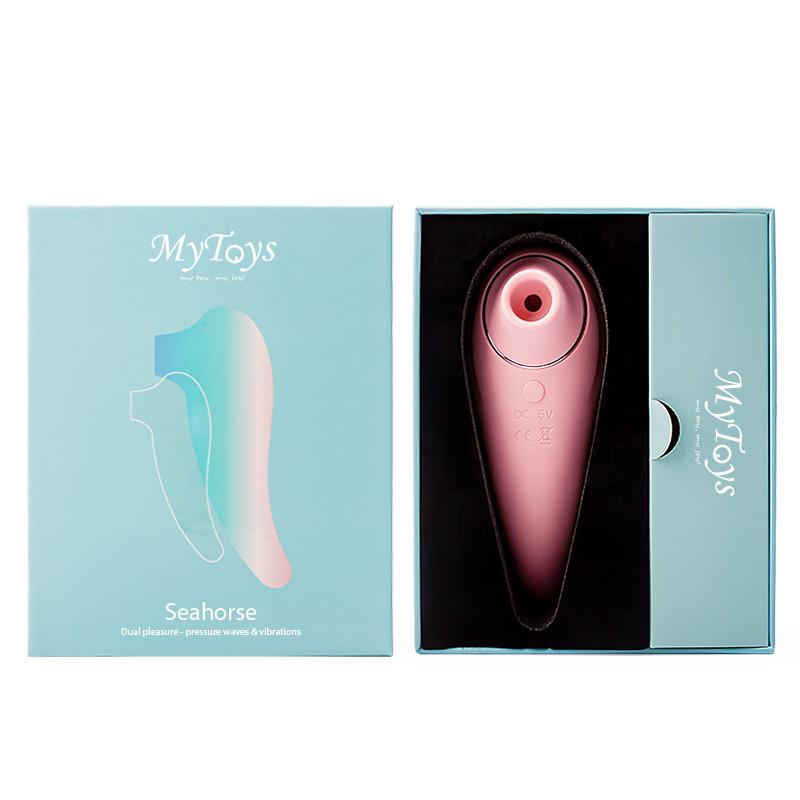 MyToys - Seahorse Dual G Spot Vibrator with Clitoral Air Stimulator (Sakura) Clit Massager (Vibration) Rechargeable 9504000162399 CherryAffairs