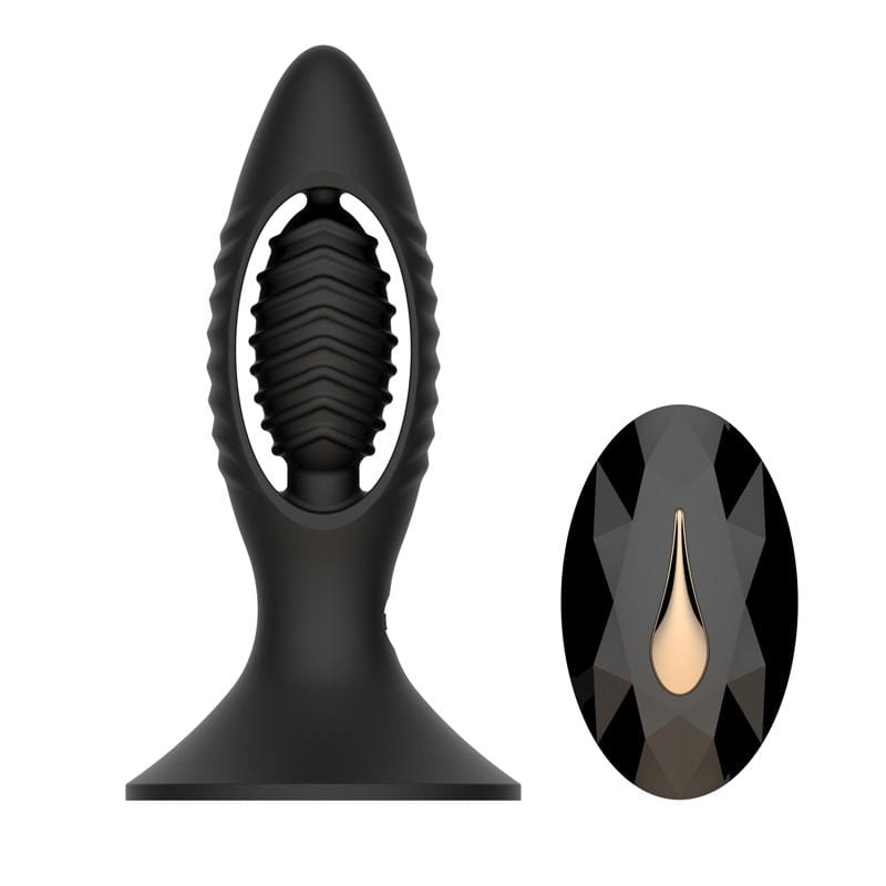 MyToys - MyPlug Remote Control Anal Plug (Black) Remote Control Anal Plug (Vibration) Rechargeable 9504000162405 CherryAffairs