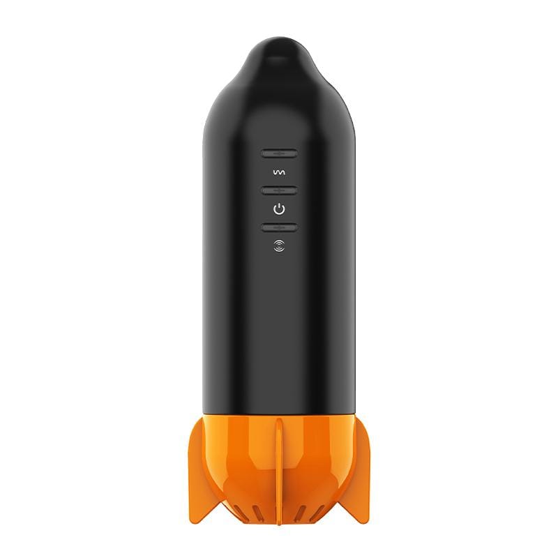 MyToys - MyRocket Clamping Vibrating Masturbation Cup (Black) Masturbator Soft Stroker (Vibration) Rechargeable 9504000162436 CherryAffairs