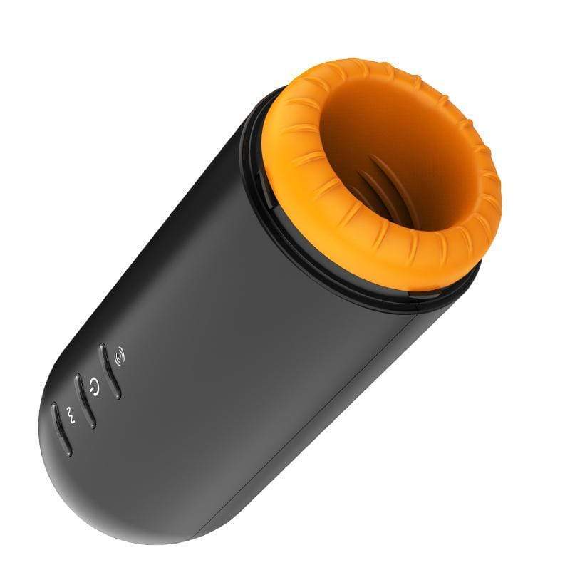 MyToys - MyRocket Clamping Vibrating Masturbation Cup (Black) Masturbator Soft Stroker (Vibration) Rechargeable 9504000162436 CherryAffairs