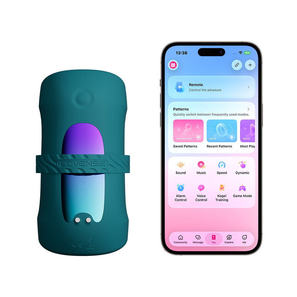 Lovense - Gush 2 Motion Remote-Controlled Penis Massager (Green)