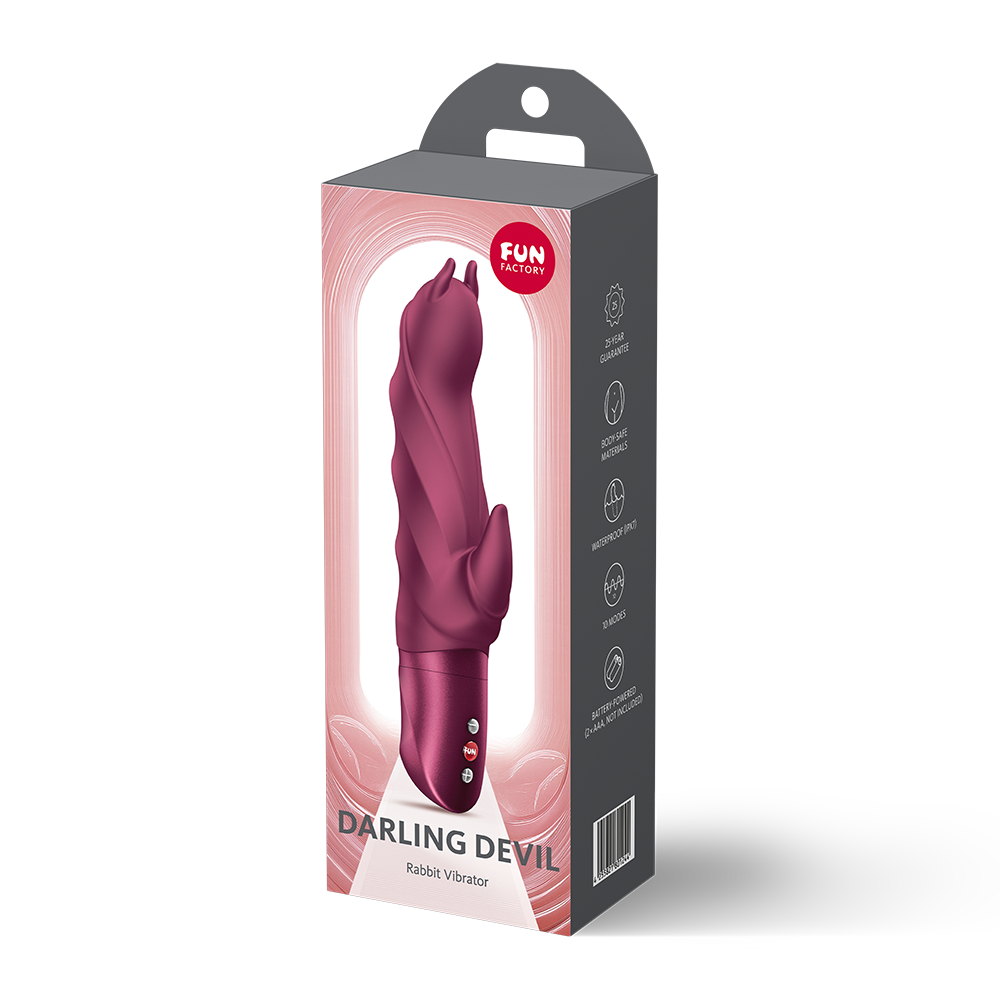 Fun Factory - Darling Devil Rabbit Vibrator (Wine Red)