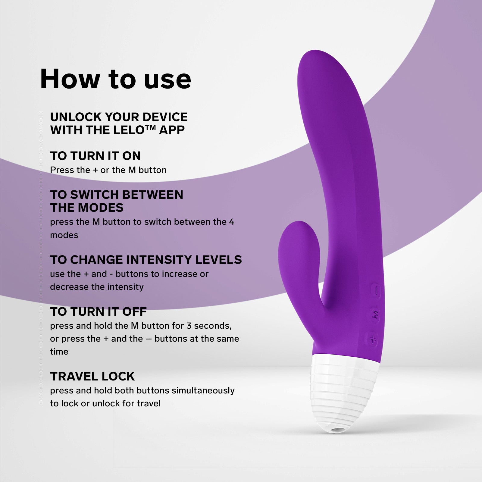 LELO - Originals KAYA App-Controlled Rabbit Vibrator (Purple)