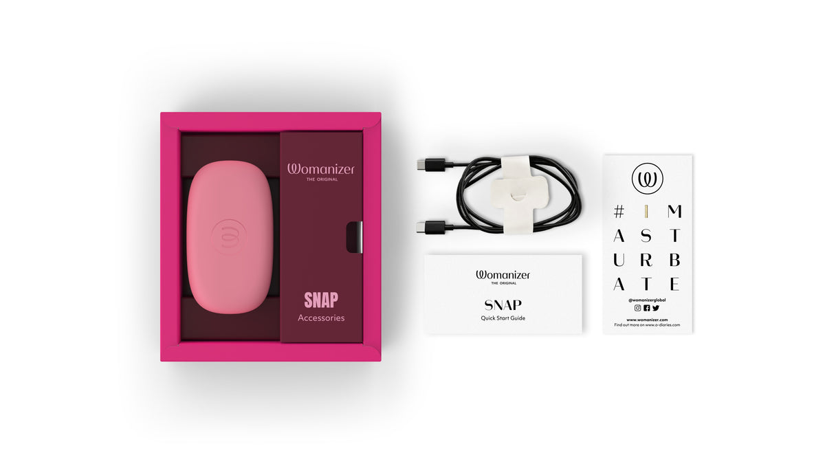Womanizer - Snap Portable Pleasure Air Clitoral Stimulator (Crushed Berry)