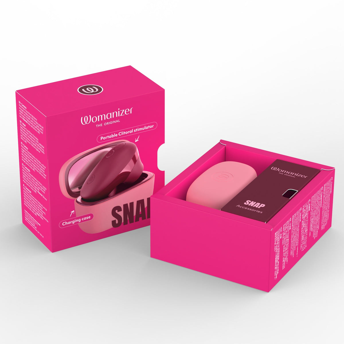 Womanizer - Snap Portable Pleasure Air Clitoral Stimulator (Crushed Berry)